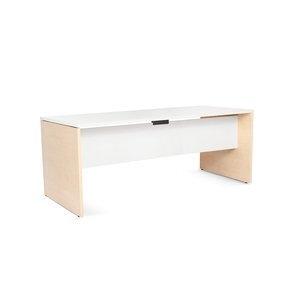 MESA ROCADA WORK 180x80 ESTRUCTURA HAYA TABLERO BLANCO
