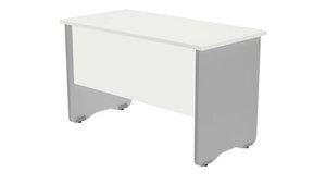 MESA ROCADA WORK 180x80 ESTRUCTURA GRIS TABLERO BLANCO
