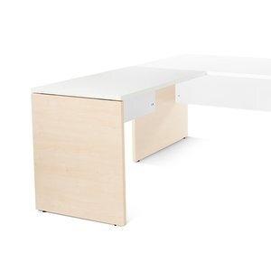MESA ROCADA WORK ALA 100x60 ESTRUCTURA HAYA TABLERO BLANCO
