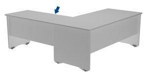 MESA ROCADA WORK ALA 100x60 ESTRUCTURA GRIS TABLERO GRIS