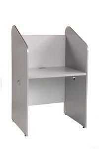 CALLCENTER ROCADA INDIVIDUAL 84x132x65 ESTRUCTURA ALUMINIO TABLEROS GRIS