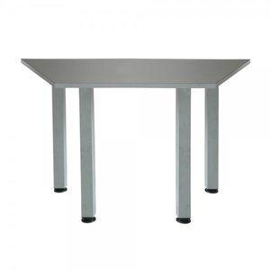 MESA ROCADA MEETING MODULAR 140x60 TRAPEZOIDAL GRIS