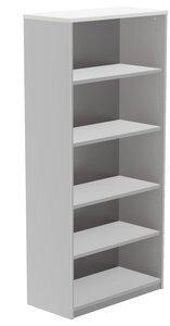 ARMARIO ROCADA ABIERTO 195x90x45 ESTRUCTURA GRIS Y TAPA BLANCO