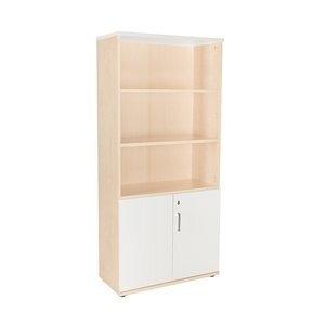 ARMARIO ROCADA CON PUERTAS BAJAS 195x90x45 ESTRUCTURA HAYA Y TAPA BLANCO