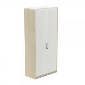 ARMARIO ROCADA CON PUERTAS 195x90x45 ESTRUCTURA HAYA PUERTAS Y TAPA BLANCO
