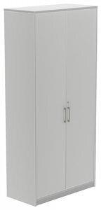 ARMARIO ROCADA CON PUERTAS 195x90x45 ESTRUCTURA GRIS PUERTAS Y TAPA GRIS