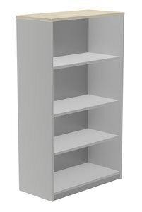 ARMARIO ROCADA ABIERTO 156x90x45 ESTRUCTURA GRIS Y TAPA ROBLE