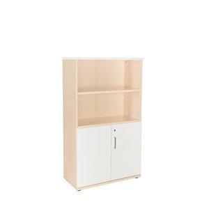 ARMARIO ROCADA CON PUERTAS BAJAS 156x90x45 ESTRUCTURA HAYA Y TAPA BLANCO