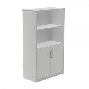 ARMARIO ROCADA CON PUERTAS BAJAS 156x90x45 ESTRUCTURA GRIS Y TAPA GRIS
