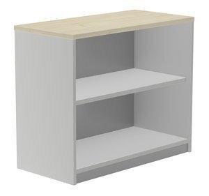 ARMARIO ROCADA ABIERTO 78x90x45 ESTRUCTURA GRIS Y TAPA ROBLE