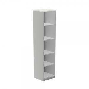 ARMARIO ROCADA COLUMNA 195x45 ALUMINIO/BLANCO /1105AB04