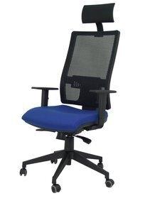 SILLA PIQUERAS Y CRESPO HORNA BRAZOS REGULABLES CABECERO INCLUIDO MECANISMO SINCRO APOYO LUMBAR RESPALDO MALLA TRANSPIRABLE Y AS