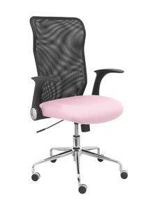 SILLA PIQUERAS Y CRESPO MINAYA BRAZOS RETRACTILES MECANISMO BASCULANTE ERGONOMICA RESPALDO MALLA TRANSPIRABLE NEGRA ASIENTO TAPI