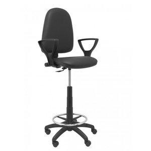TABURETE PIQUERAS Y CRESPO AYNA BRAZOS FIJOS ERGONOMICO MECANISMO DE CONTACTO PERMANENTE REGULABLE EN ALTURA Y ARO REPOSAPIES AS