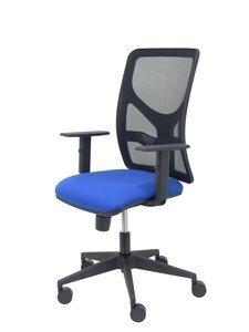 SILLA PIQUERAS Y CRESPO MOTILLA BRAZOS REGULABLES MECANISMO SINCRO CON REGULADOR DE TENSION RESPALDO DE MALLA NEGRA Y ASIENTO TA