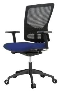 SILLA ROCADA SOPORTE LUMBAR Y RESPALDO REGULABLE EN ALTURA TAPIZADO TELA IGNIFUGA AZUL