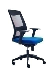 SILLA ROCADA TAPIZADO AZUL /908-3