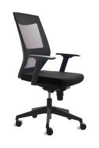 SILLA ROCADA TAPIZADO NEGRO /908-4