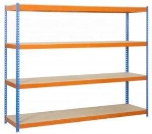 ESTANTERIA SIMON ECOFORTE 1504-4 PLYWOOD AZUL/NARANJA