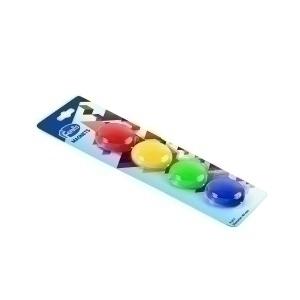 IMANES REDONDOS FOROFIS 40 mm COLORES SURTIDOS BLISTER de 4