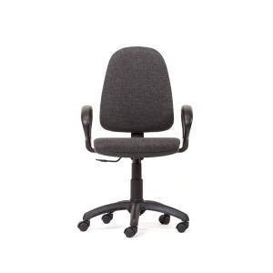 SILLA ROCADA TELA IGNIFUGA RD-930/1 GRIS CON BRAZOS