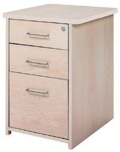 CAJONERA ROCADA 47x60x72 con 2 CAJONES + CARPETERO ESTRUCTURA HAYA FRONTALES HAYA