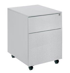 CAJONERA ROCADA con RUEDAS 42x53x58 con 1 CAJON + CARPETERO ESTRUCTURA Y FRONTALES METALICOS GRIS