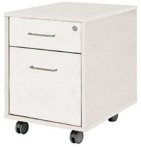 CAJONERA ROCADA con RUEDAS 42x53x58 con 1 CAJON + CARPETERO ESTRUCTURA Y FRONTALES METALICOS BLANCO RAL 9010