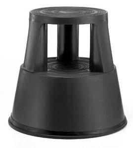 TABURETE TWINCO TWIN LIFT 2 PELDAÑOS CON RUEDAS NEGRO