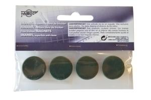 IMANES REDONDOS FAIBO 20 mm VERDE  BOLSA de 4