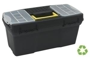 MALETIN HERRAMIENTAS A.2000 TALLA S (190x390x180) DE PP RECICLADO Y 100% RECICLABLE NEGRO