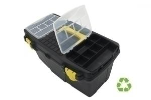 MALETIN HERRAMIENTAS A.2000 TALLA L (260x480x230) DE PP RECICLADO Y 100% RECICLABLE NEGRO