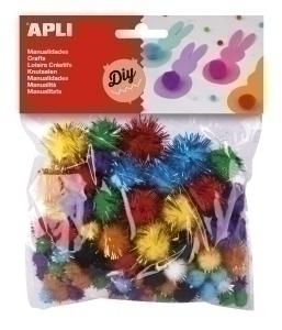 POM POM APLI COLORES BRILLANTES SURTIDOS B/78 /13062