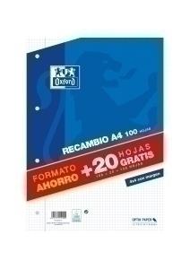 RECAMBIO OXFORD A4 120H 4 TAL. CD.4 /400058179