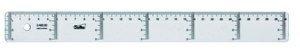 REGLA CRISTAL SAFTA 30 CENTIMETROS