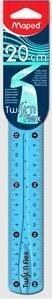 REGLA MAPED TWIST&FLEX 20 CM FLEXIBLE IRROMPIBLE