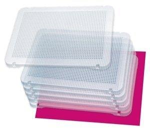 JUEGO MINILAND PEGS PLACAS TRANSPARENTES SET de 6