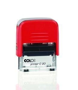 SELLO ent.AUT. COLOP PRINTER C20 (38x14 mm.) PAGADO TINTA ROJA