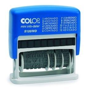 FECHADOR ent.AUT. COLOP S120/WD 4 mm. FORMULARIO COMERCIAL 12 TEXTOS
