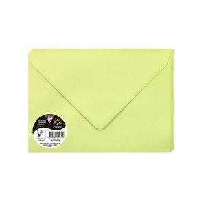 SOBRE CLAIREFONTAINE POLLEN 162x229 120g VERDE YEMA PAQUETE DE 20
