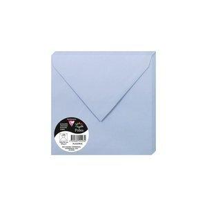 SOBRE CLAIREFONTAINE POLLEN 165x165 120g AZUL LAVANDA PAQUETE DE 20
