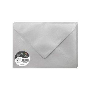 SOBRE CLAIREFONTAINE POLLEN 162x229 120g PLATEADO PAQUETE DE 20