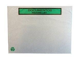 SOBRES ADHESIVOS PACKING-LIST 100% PAPEL RECICLADO 240x130 (ext.) IMPRESOS CAJA de 1000