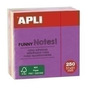 TACO NOTAS APLI 51X51 CUBO 250h BRILLANTE (5x50h)