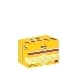 TACO NOTAS POST-IT 622 SUPER STICKY 47,6x47,6 AMARILLO CANARIO PACK de 12