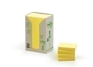 TACO NOTAS POST-IT RECICL. AMARILLO 653 TORRE 24 BLOCS 100H /653-1T