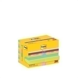 TACO NOTAS POST-IT 622 SUPER STICKY 47,6x47,6 COLORES COSMIC PACK DE 12