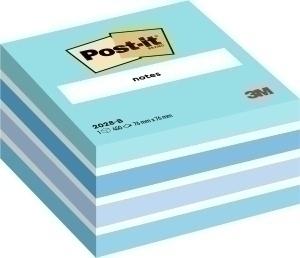 TACO NOTAS POST-IT CUBO 76X76X45  450 HOJAS AZUL PASTEL