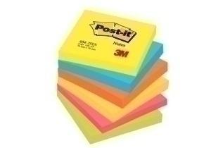 TACO NOTAS POST-IT 654 76x76 COLORES ENERGIA PACK DE 6