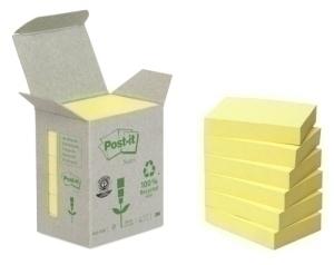 TACO NOTAS POST-IT RECICL. 653 38X51 AMARILLO 100H TORRE/6 /653-1B